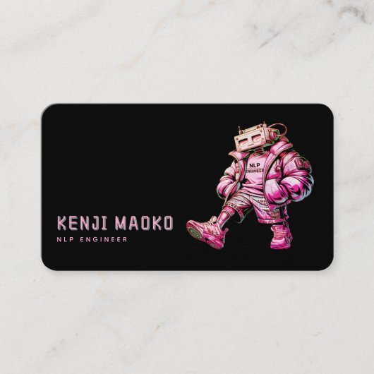 🤖 Chatbot Developer Conversation AI Engineer NLP Visitenkarte (Vorderseite)