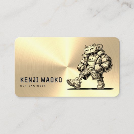 🤖 Chatbot Developer Conversation AI Engineer NLP Visitenkarte (Vorderseite)