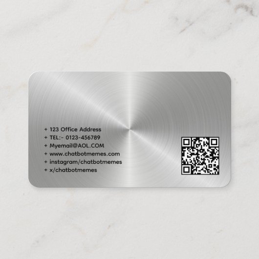 🤖 Chatbot Developer Conversation AI Engineer NLP Visitenkarte (Rückseite)