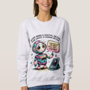 Chatbot speichert menschliche, nicht digitale, det sweatshirt