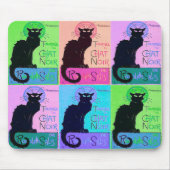 Chate Noir (schwarze Katzen) Mousepad (Vorne)
