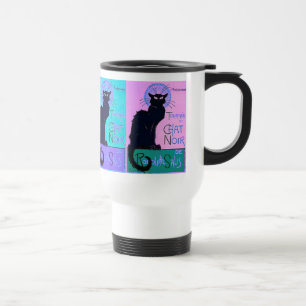 Chate Noir (schwarze Katzen) Reisebecher