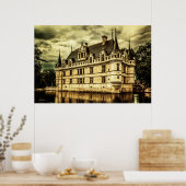 Chateau Azay le Rideau, Frankreich Poster (Küche)