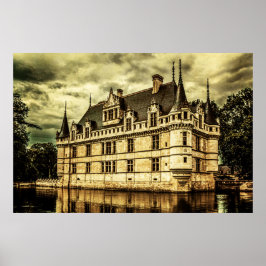 Chateau Azay le Rideau, Frankreich Poster