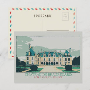 Château Beauregard im Loire-Tal, Frankreich Postkarte