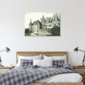 Chateau Chambord Historic Gravur Thomas Allom Leinwanddruck (Insitu (Schlafzimmer))
