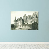 Chateau Chambord Historic Gravur Thomas Allom Leinwanddruck (Insitu (Holzboden))