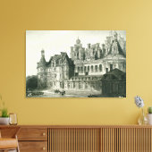 Chateau Chambord Historic Gravur Thomas Allom Leinwanddruck (Insitu (Wohnzimmer))