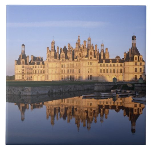 Chateau Chambord, Loire Valley, Frankreich Fliese (Vorderseite)