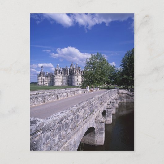 Chateau Chambord, Loire Valley, Frankreich Postkarte (Vorderseite)