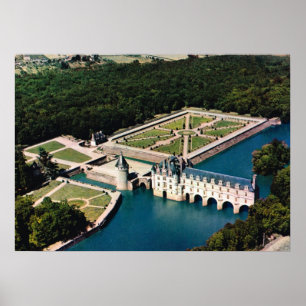 Chateau Chenonceaux Frankreichs, die Loire Poster