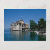Chateau Chillon, Genfer See, Waadtländer Kanton, Postkarte (Vorderseite)