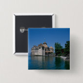 Chateau Chillon, Genfersee, Kanton Vaud, Button (Vorne & Hinten)