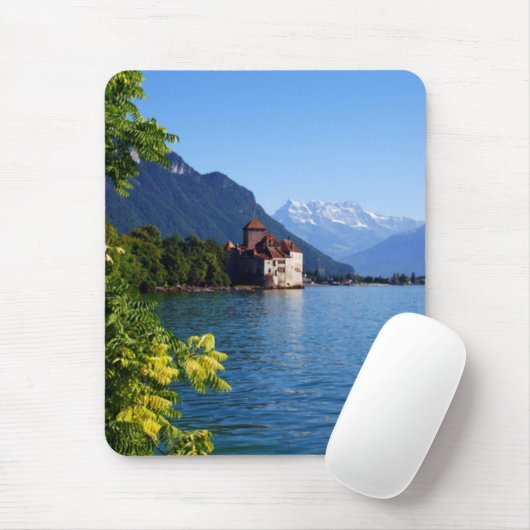 Chateau Chinon, Genfersee Mousepad (Mit Mouse)