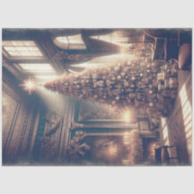 Chateau Christmas Tree Elegantes Vintages Design