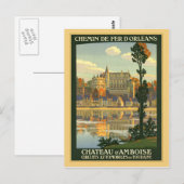 Chateau d'Amboise Postkarte (Vorne/Hinten)