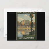 Chateau d'Amboise Postkarte (Vorne/Hinten)