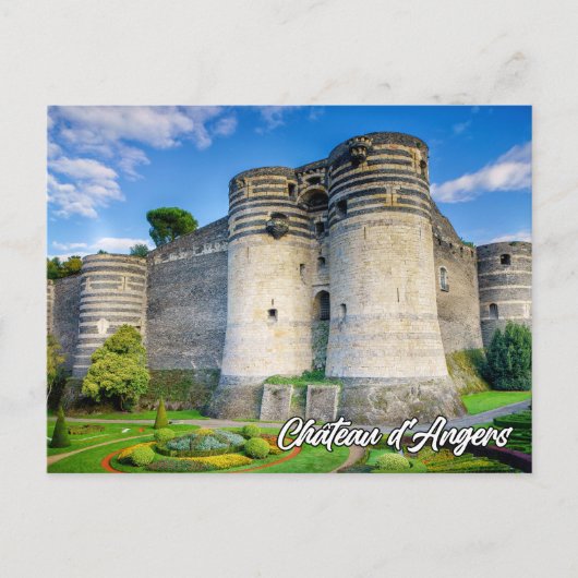 Chateau d'Angers, Angers, France Postkarte (Vorderseite)