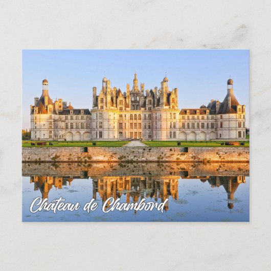 Chateau de Chambord, Chambord, France Postkarte (Vorderseite)