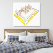 Chateau de Chambord Chambord Loir-et-Cher Leinwanddruck (Insitu (Schlafzimmer))