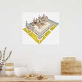 Chateau de Chambord Chambord Loir-et-Cher Poster (Küche)