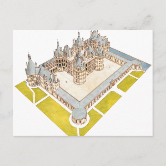 Chateau de Chambord Chambord Loir-et-Cher Postkarte (Vorderseite)