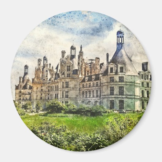 Chateau de Chambord, Frankreich. Magnet (Vorne)