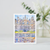 Chateau de Chambord Frankreich Postkarte (Stehend Vorderseite)