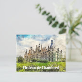 Chateau de Chambord, Frankreich. Postkarte (Stehend Vorderseite)