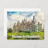 Chateau de Chambord, Frankreich. Postkarte (Vorne/Hinten)