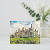Chateau de Chambord, Frankreich. Postkarte (Stehend Vorderseite)