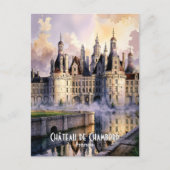 Chateau de Chambord Loire Parco delle camelie Loir Postkarte (Vorderseite)