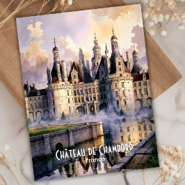 Chateau de Chambord Loire Parco delle camelie Loir Postkarte