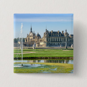Chateau de Chantilly and Le Notre Garden - Frankre Button