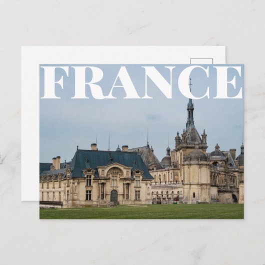 Château de Chantilly, Chantilly, Frankreich Postkarte (Vorne/Hinten)