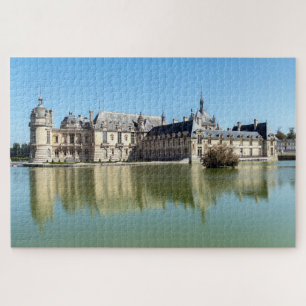 Chateau de Chantilly mit Reflektion im See Puzzle