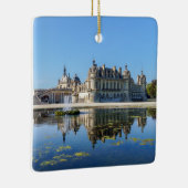 Chateau de Chantilly mit Reflektion in einem Teich Keramikornament (Rechts)