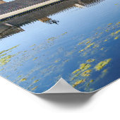 Chateau de Chantilly mit Reflektion in einem Teich Poster (Ecke)