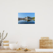 Chateau de Chantilly mit Reflektion in einem Teich Poster (Küche)