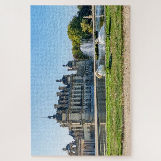 Chateau de Chantilly, Springbrunnen und zwei Schwä Puzzle (Vertikal)