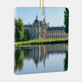 Chateau de Chantilly und Reflexion im Teich Keramikornament (Rechts)