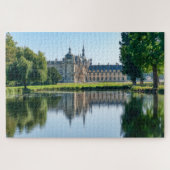 Chateau de Chantilly und Reflexion in einem Teich Puzzle (Horizontal)
