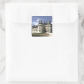 Chateau de Chaumont-Sur-Loire. Quadratischer Aufkleber (Tasche)