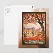 Chateau de Chemonceau Postkarte (Vorne/Hinten)