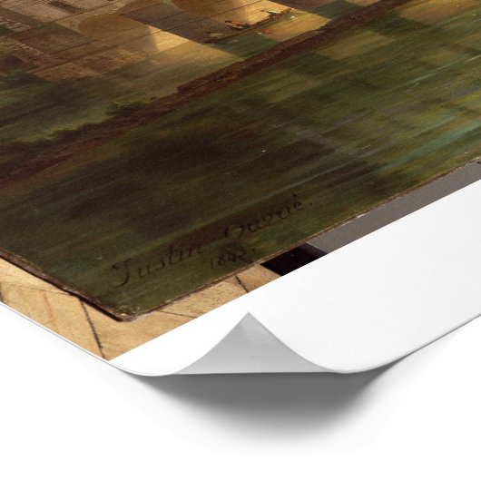 Chateau de Chenonceau, 1843 (Öl auf Leinwand) Poster (Ecke)