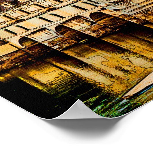 Chateau de Chenonceau Frankreich. Poster (Ecke)