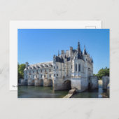 Chateau de Chenonceau im Loire-Tal - Frankreich Postkarte (Vorne/Hinten)