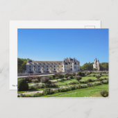 Chateau de Chenonceau im Loire-Tal - Frankreich Postkarte (Vorne/Hinten)