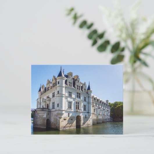 Chateau de Chenonceau im Loire-Tal - Frankreich Postkarte (Stehend Vorderseite)