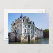 Chateau de Chenonceau im Loire-Tal - Frankreich Postkarte (Vorne/Hinten)
